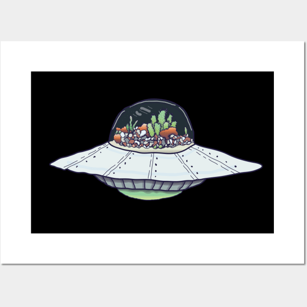 UFO Terrarium Wall Art by Dialon25